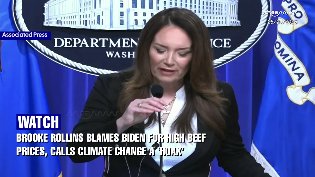 “It’s a Hoax”: Agriculture Secretary Rollins labels climate change, and Blames Biden Policies for Record Beef Prices