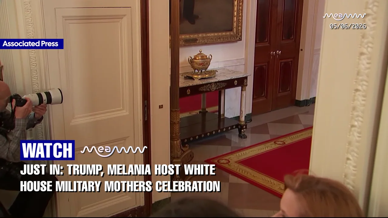 JUST IN: Trump, Melania Host White House Military Mothers Celebration