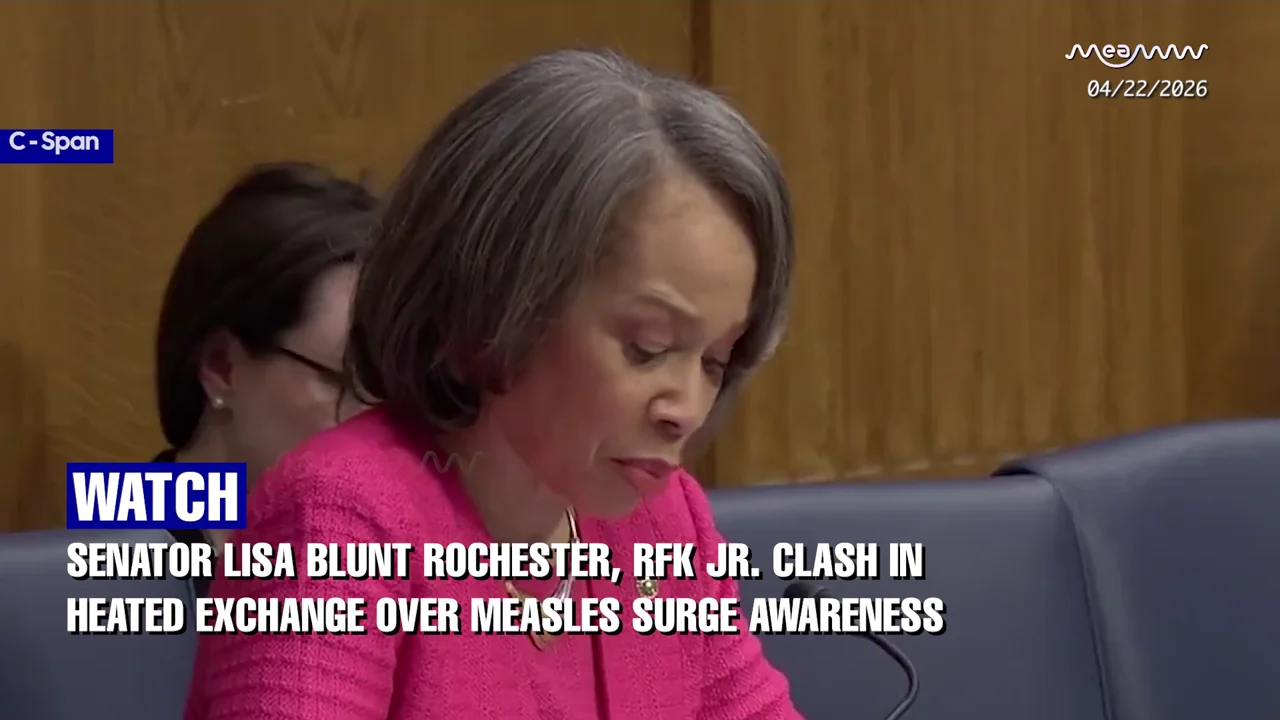 “I’m Sure He Does”: RFK Jr. and Senator Blunt Rochester Clash Over Trump’s Awareness of Measles Crisis