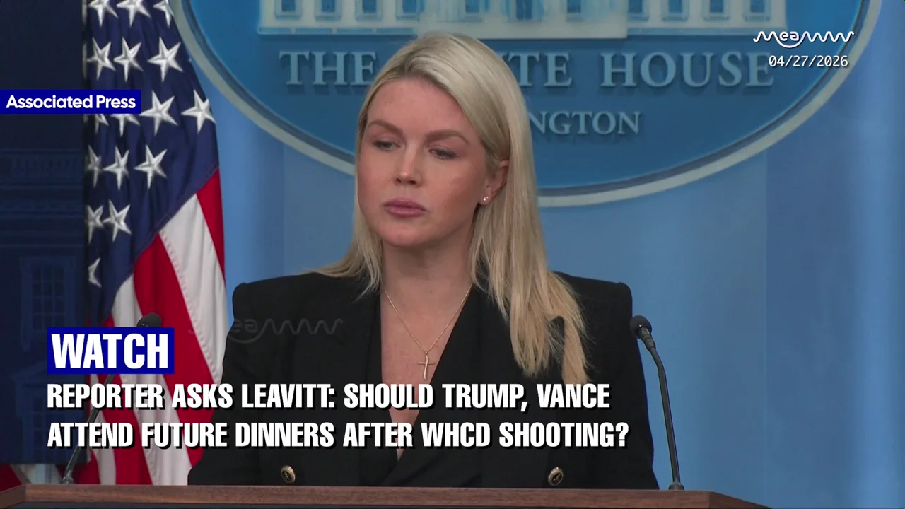 Reporter Asks Leavitt: Should Trump, Vance Attend Future Dinners After WHCD Shooting?
