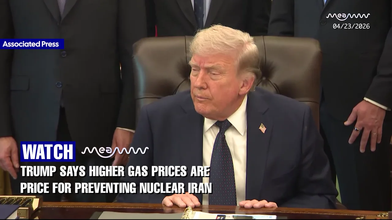 Trump Says Higher Gas Prices Are Price for Preventing Nuclear Iran