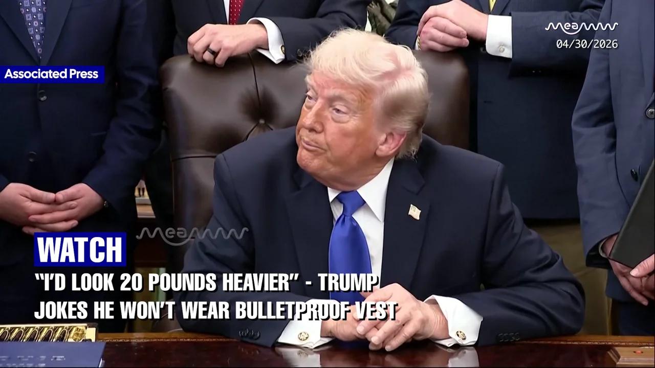 “I’d Look 20 Pounds Heavier” — Trump Jokes He Won’t Wear Bulletproof Vest