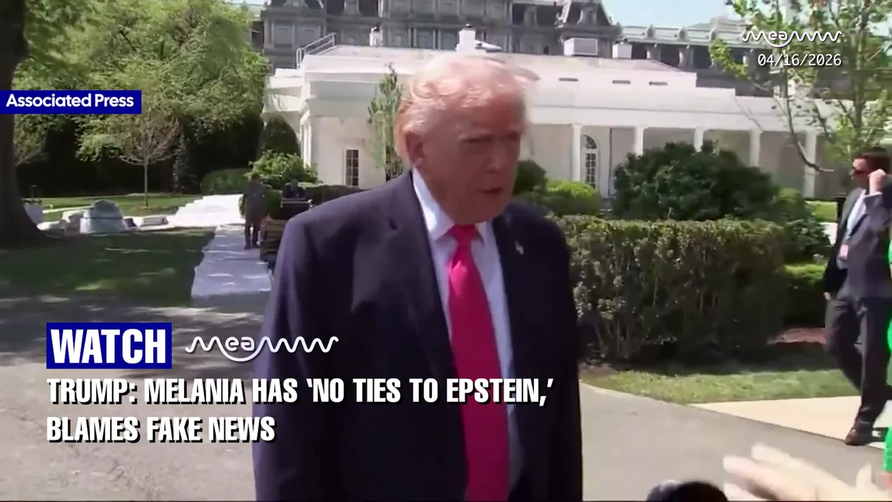 Melania Has ‘No Ties to Epstein,’ - Trump, Blames Fake News