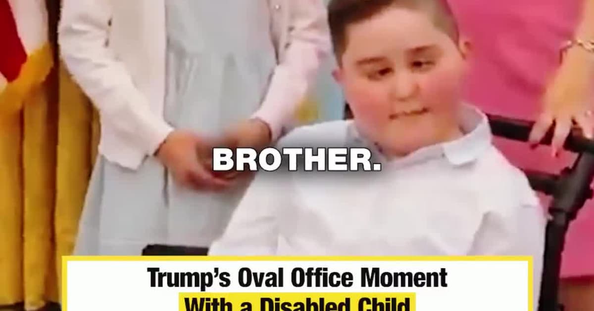 Trump’s Oval Office Moment With a Disabled Child