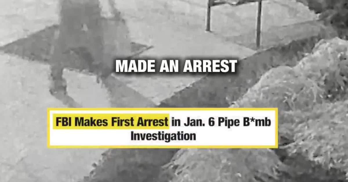 FBI Makes First Arrest in Jan. 6 Pipe Bomb Investigation
