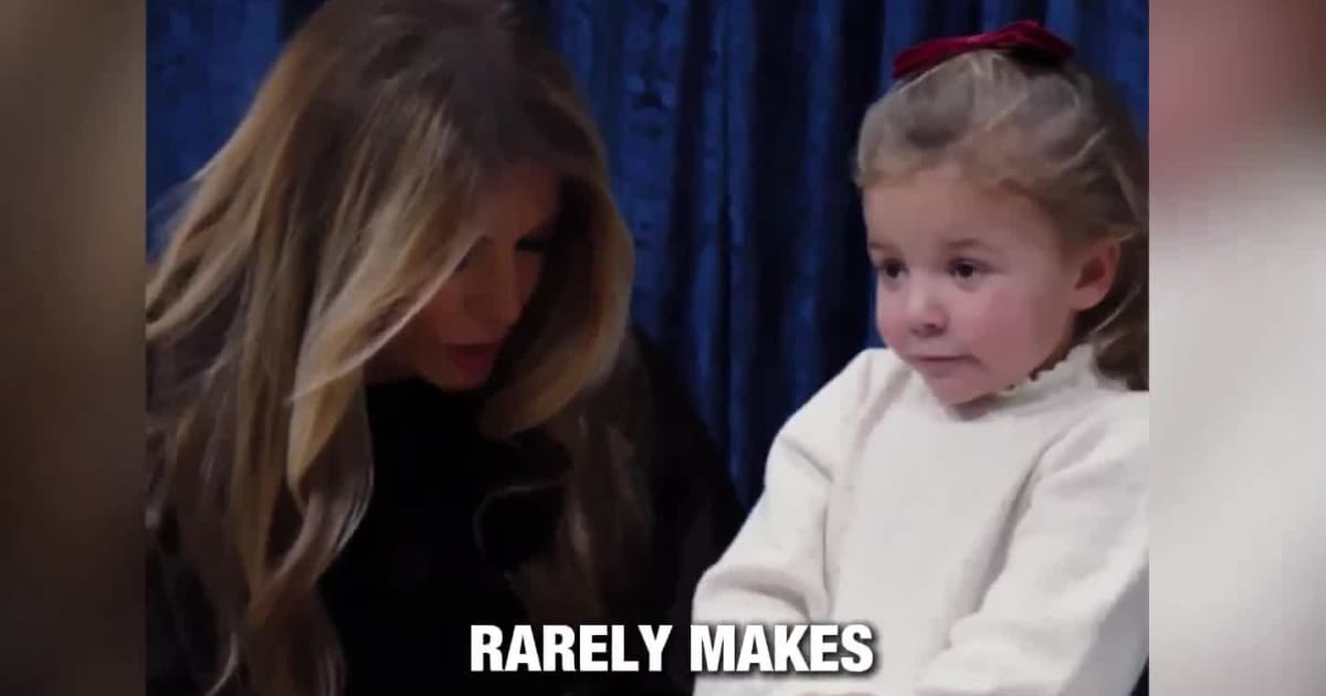 Melania Trump shares a Christmas moment at Children’s National