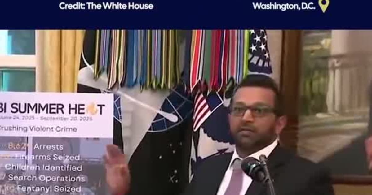 FBI Director Kash Patel: “5,400 Children Found 28,000 Violent Felons Arrested in 7 Months”