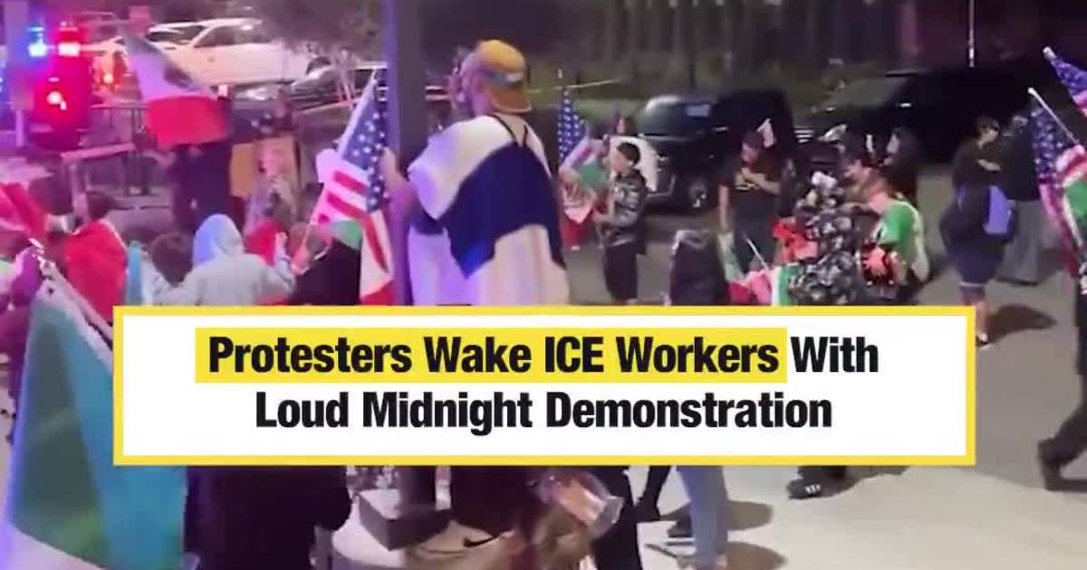 Protesters Wake ICE Workers With Loud Midnight Demonstration