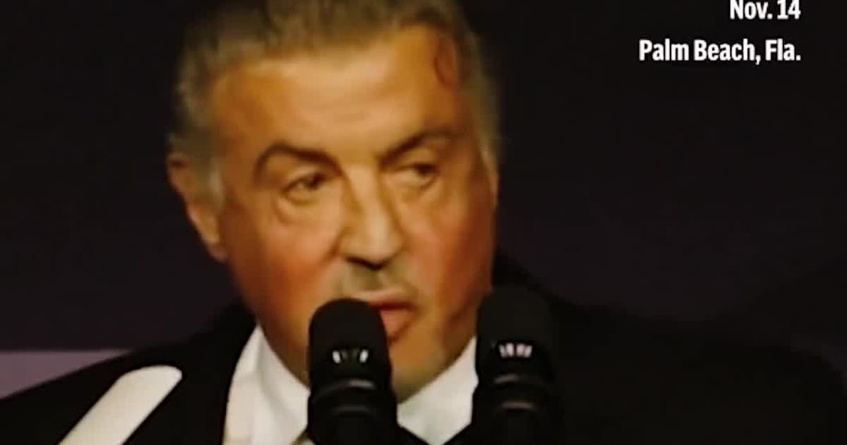 “Trump is the second Washington”, says Sylvester Stallone