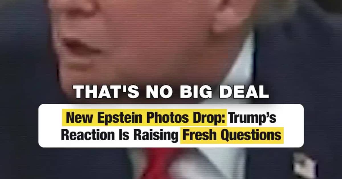 New Epstein Photos Drop: Trump’s Reaction Is Raising Fresh Questions