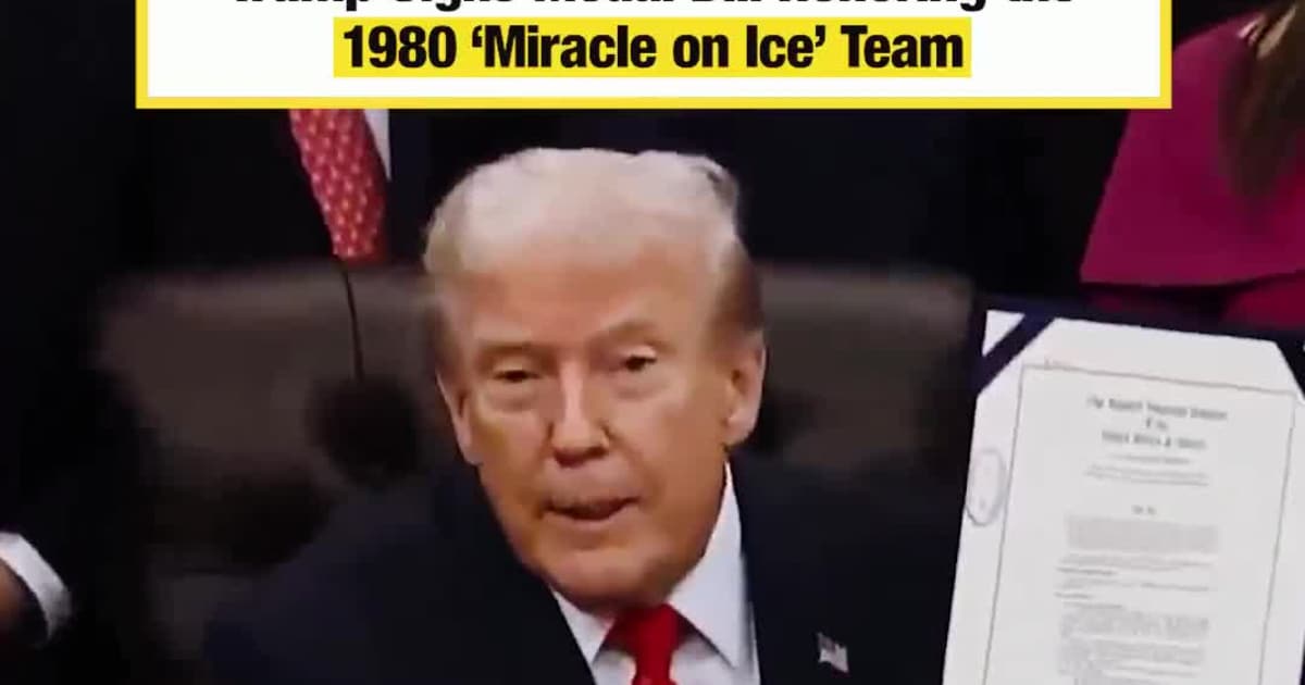 Trump Signs Medal Bill Honoring the 1980 ‘Miracle on Ice’ Team