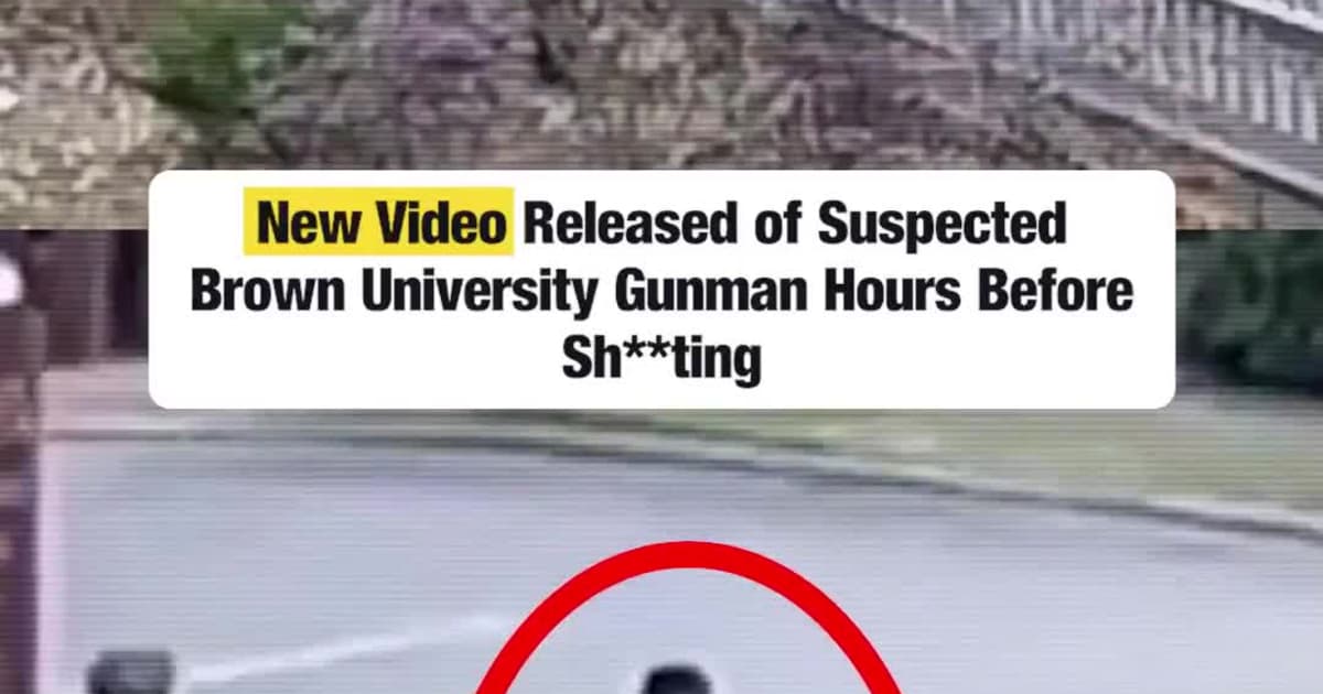 New Video Released of Suspected Brown University Gunman Hours Before Sh**ting