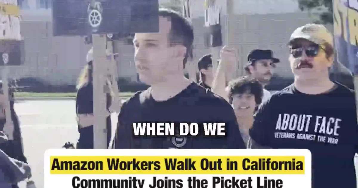 Amazon Workers Walk Out in California - Community Joins the Picket Line