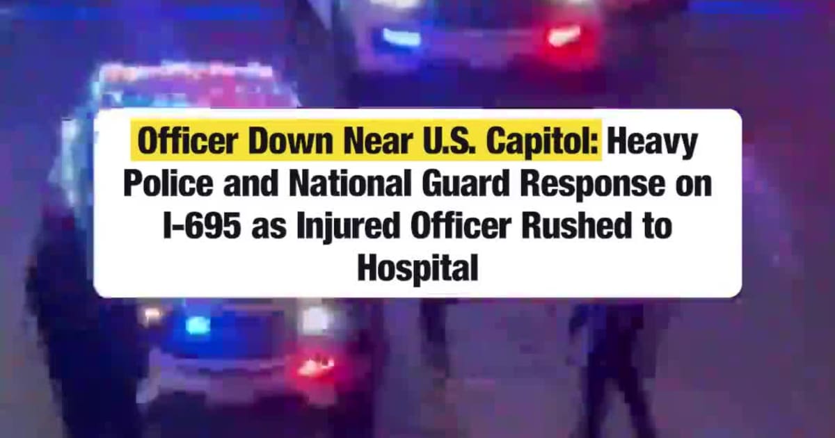 Officer Down Near U.S. Capitol: Heavy Police and National Guard ...