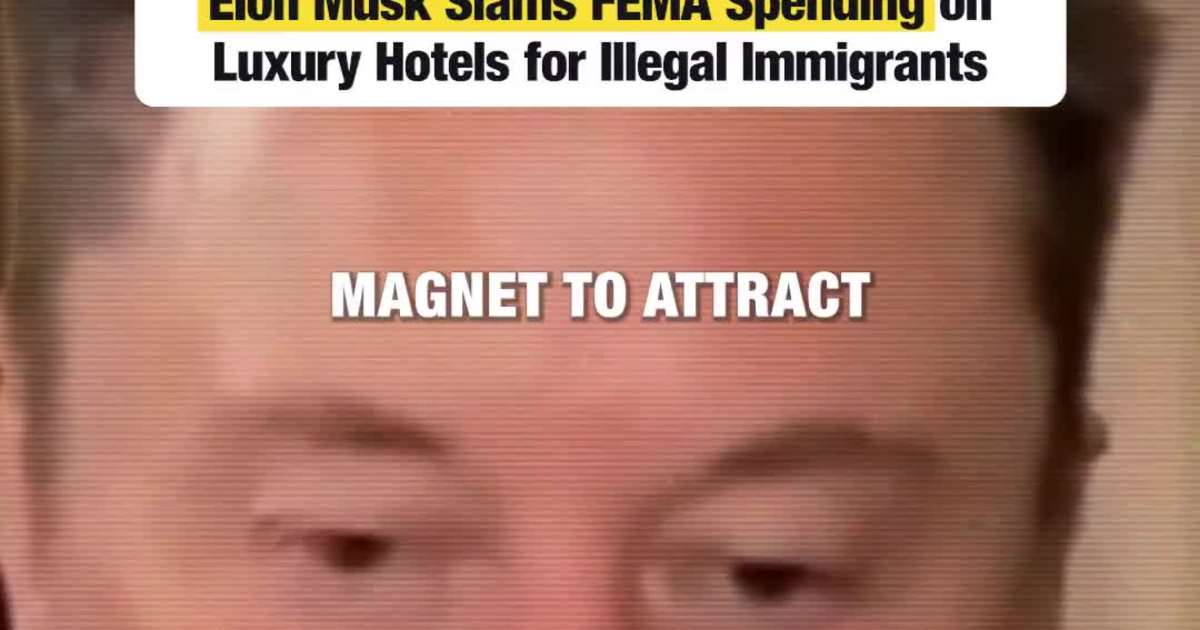 Musk Claims FEMA Was Funding Migrant Hotels While Americans Suffered