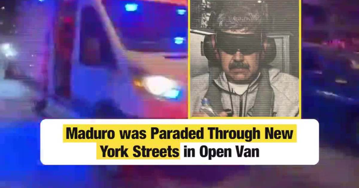 Maduro was Paraded Through New York Streets in Open Van