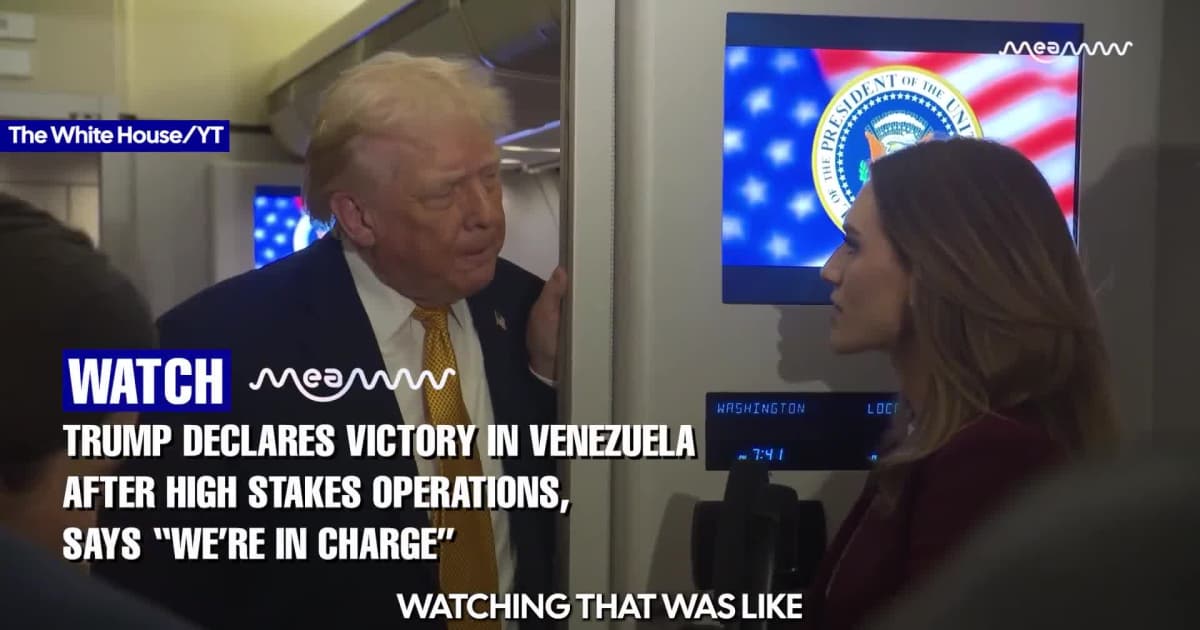 Trump Comments On Venezuela Raid Victory, Says “We’re In-Charge” After Capturing Maduro