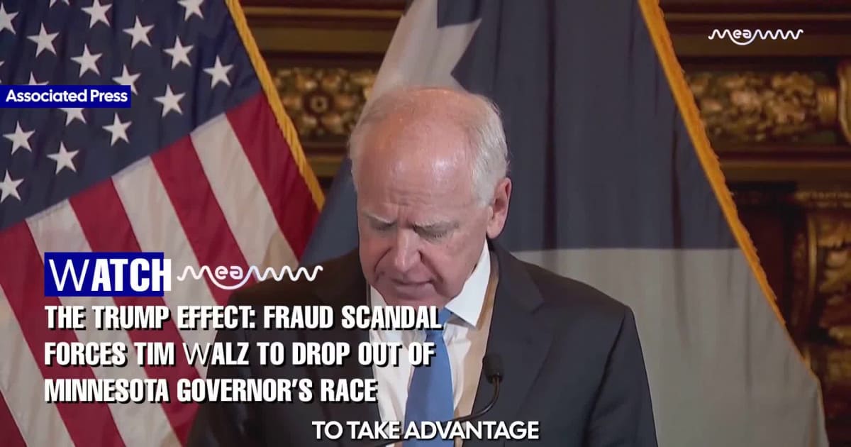 Tim Walz Drops Out of 2026 Race Amid Massive $19Bn Minnesota Fraud Scandal