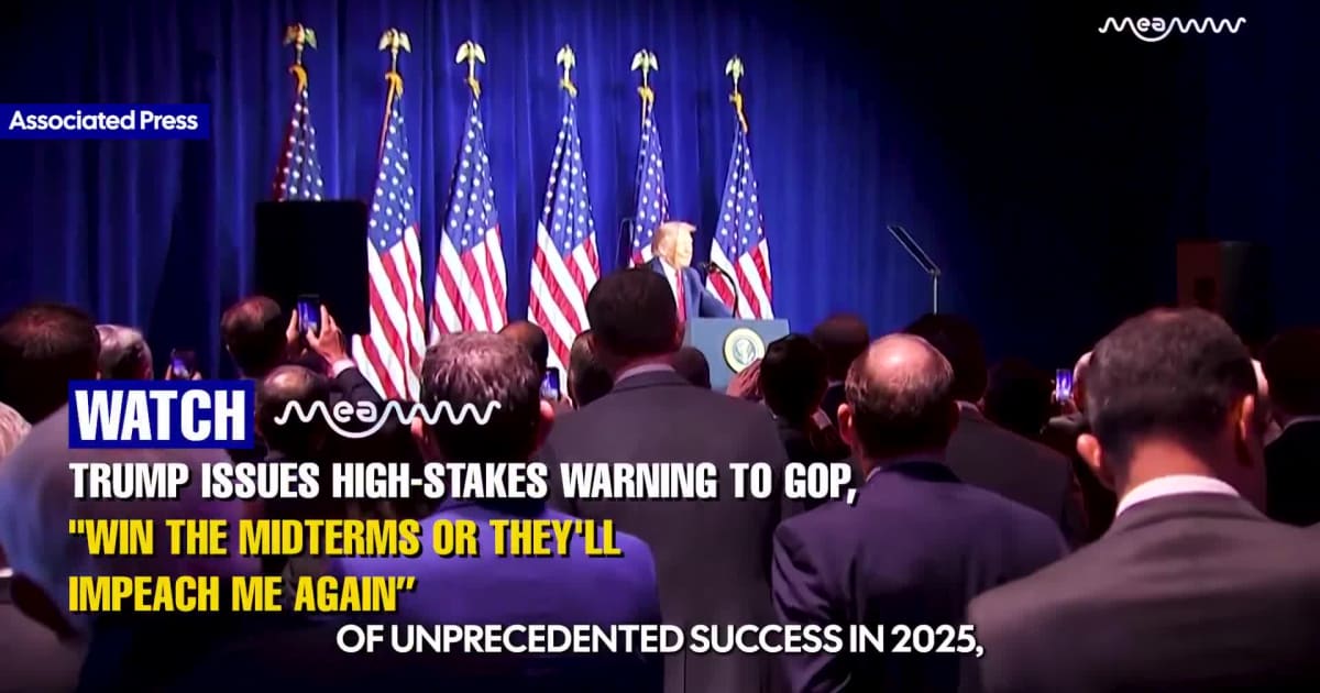 Trump Warns GOP: Midterm Win Essential to Block Impeachment Threats