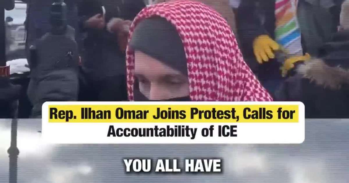 Rep. Ilhan Omar Joins Protest, Calls for Accountability of ICE