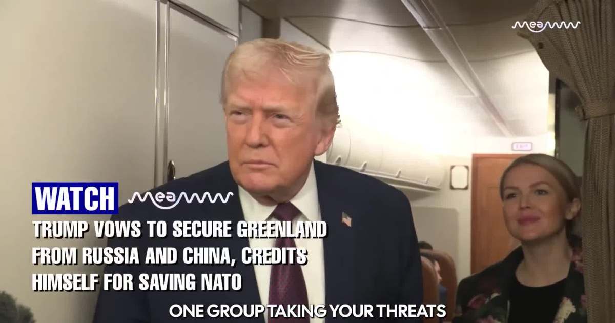 Trump Vows to Secure Greenland From Russia and China, Says He “Saved NATO”