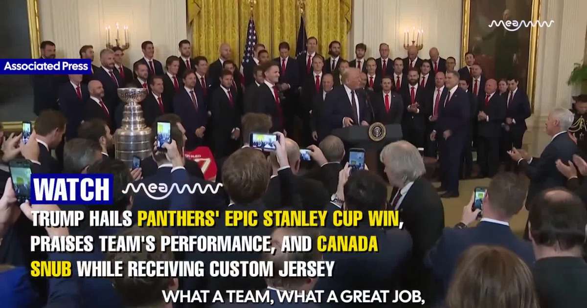 Trump Honors Florida Panthers at White House, Hails Dominant Stanley Cup Run