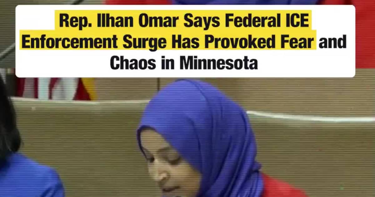 Rep. Ilhan Omar Says Federal ICE Enforcement Surge Has Provoked Fear and Chaos in Minnesota