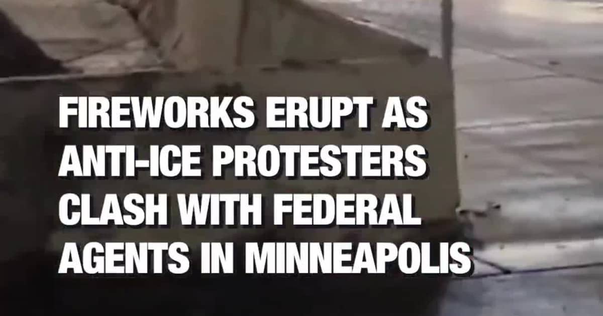 Fireworks Erupt as Anti-ICE Protesters Clash With Federal Agents in Minneapolis