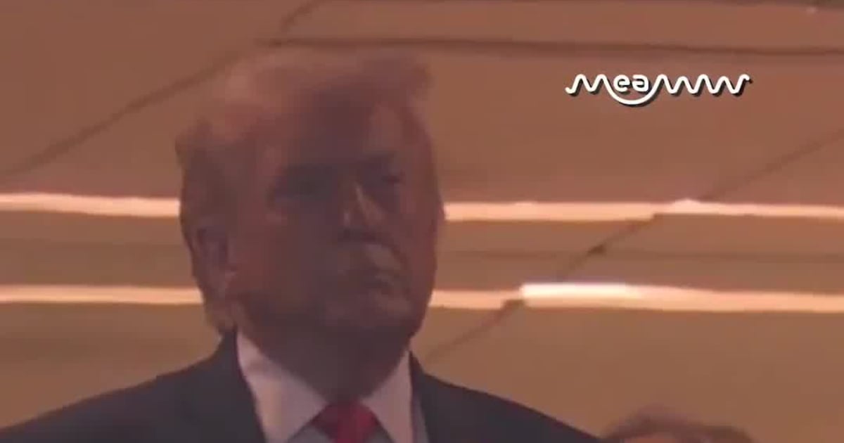 President Trump Attends College Football Playoff Championship With Family in Miami