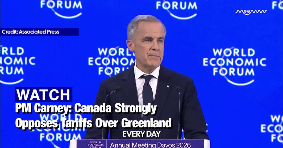 PM Carney: Canada Strongly Opposes Tariffs Over Greenland