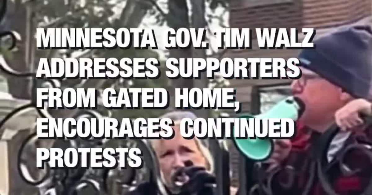 Minnesota Gov. Tim Walz Addresses Supporters From Gated Home, Encourages Continued Protests