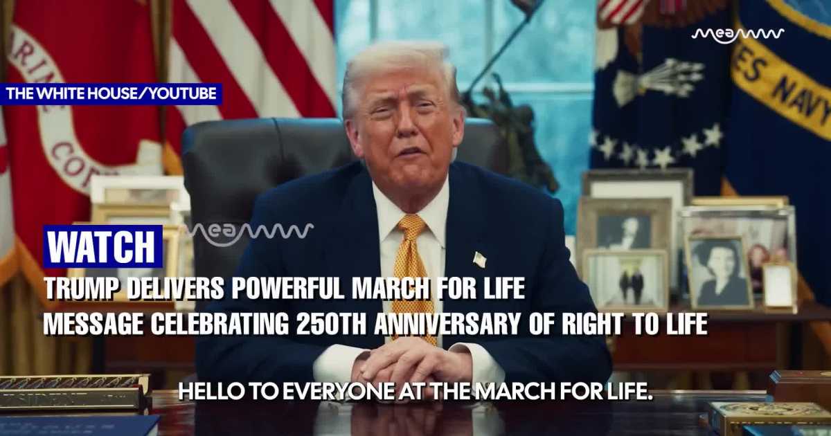 “Every Child Is a Gift from God”: Trump’s Powerful March for Life Message for America’s 250th Year