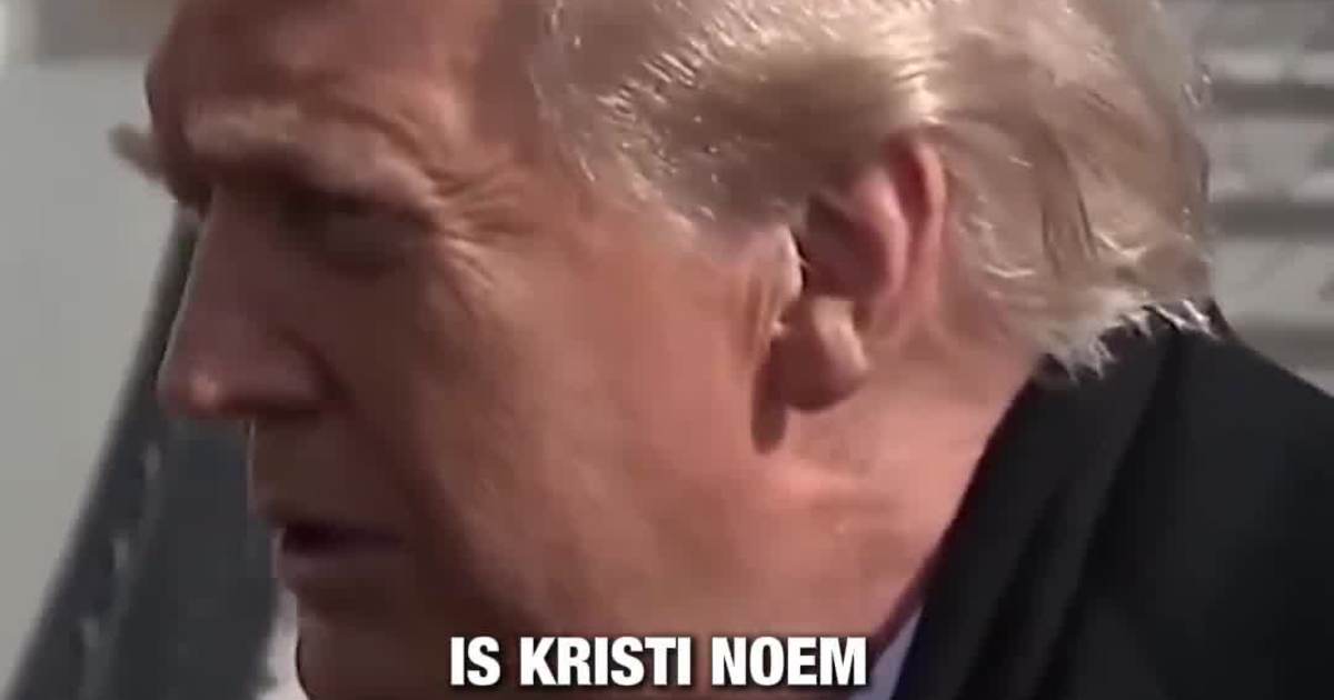 Trump Says Kristi Noem Will Not Step Down