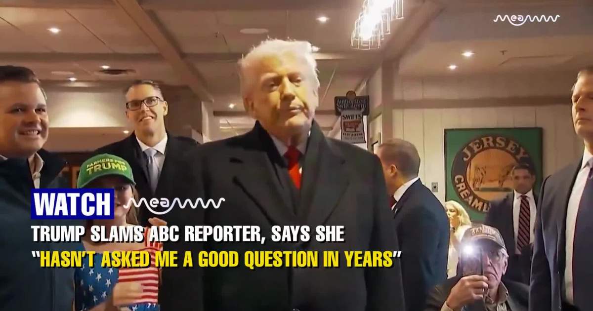 Trump Labels ABC “Fake News,” Criticizes Journalist During Iowa Q&A