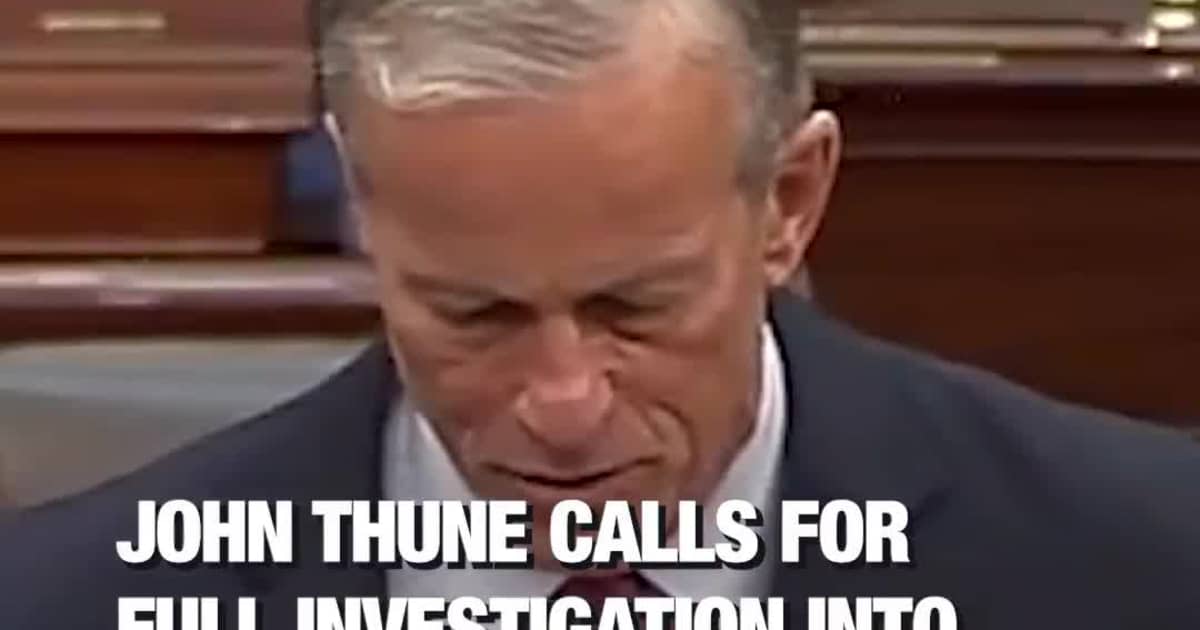 John Thune calls for full investigation into Alex Pretti’s death, urges funding talks