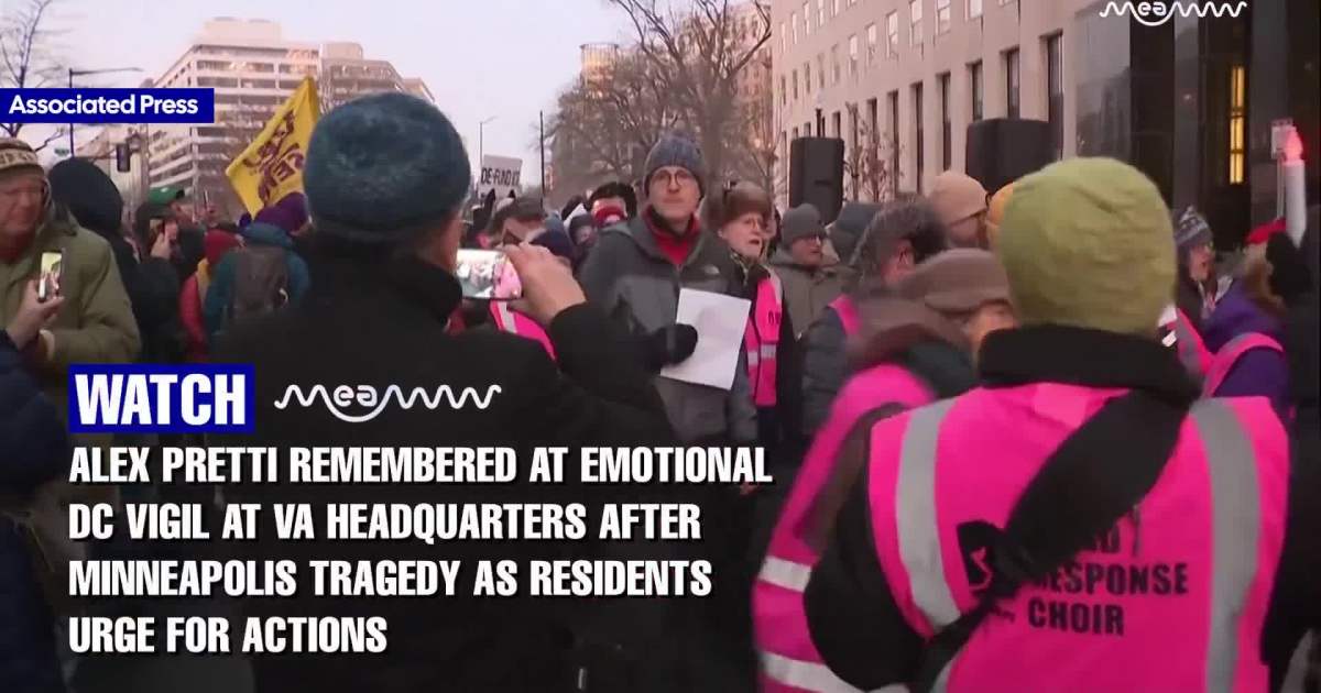 He Was a VA Nurse’: Emotional DC Vigil for Alex Pretti