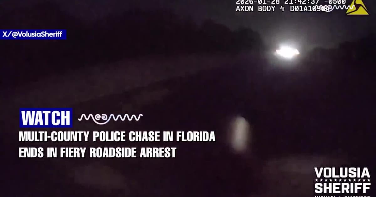 Dramatic Florida Car Chase Ends With Sparks Flying After Police ...