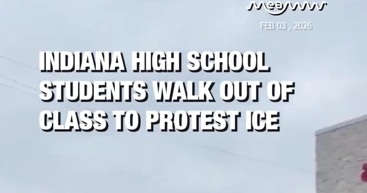 North Central High School Students Walk Out to Protest ICE