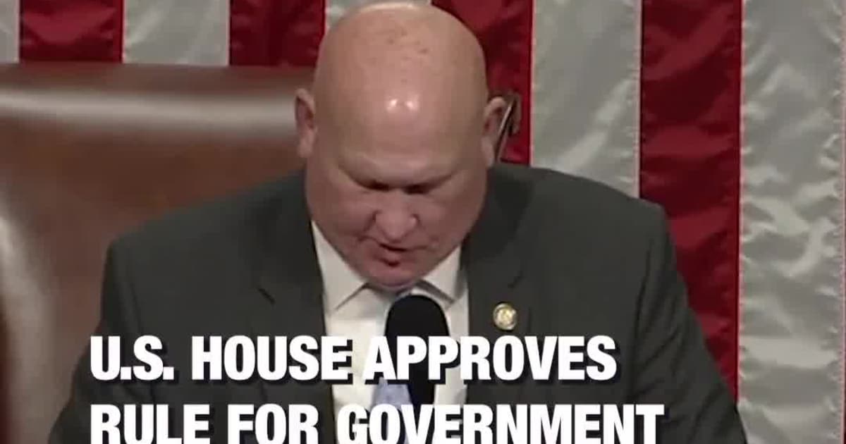 The U.S. House voted 217–215 to approve the rule governing debate on a ...