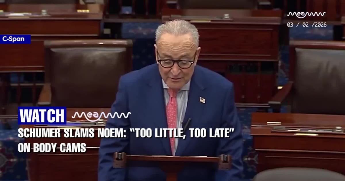 Schumer Pushes for Nationwide Body Camera Policy for Federal Agents