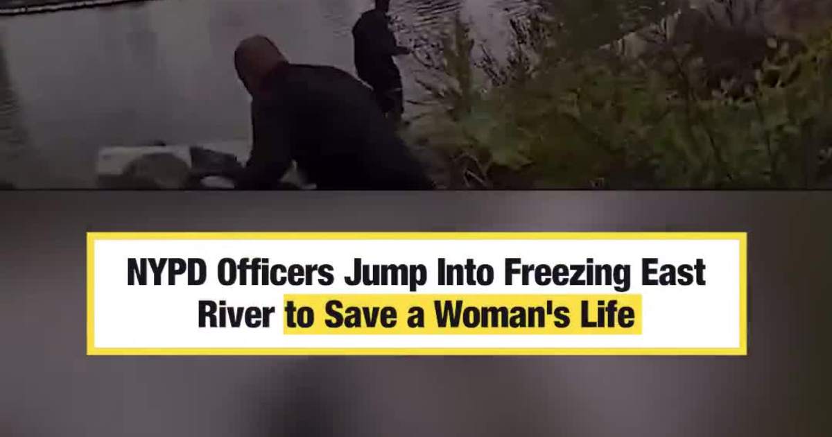 NYPD Officers Jump Into Freezing East River to Save a Woman's Life