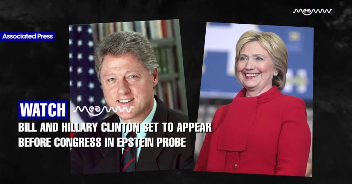 Bill and Hillary Clinton Set to Appear Before Congress in Jeffrey Epstein Probe