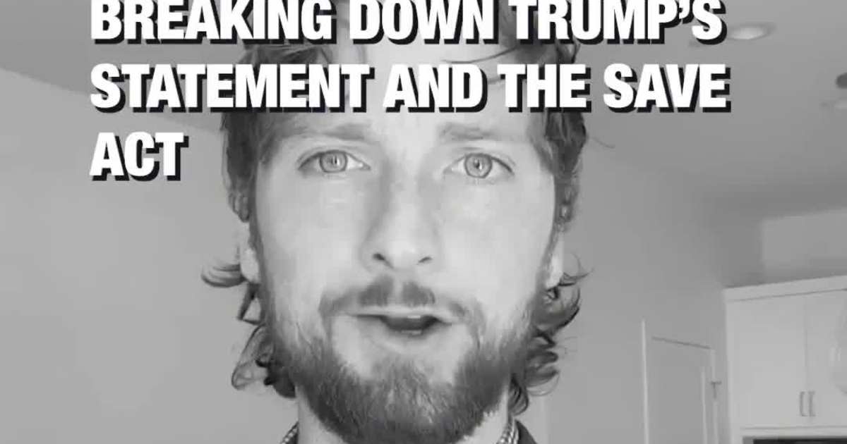 Nationalizing Elections? Breaking Down Trump’s Statement and the SAVE Act