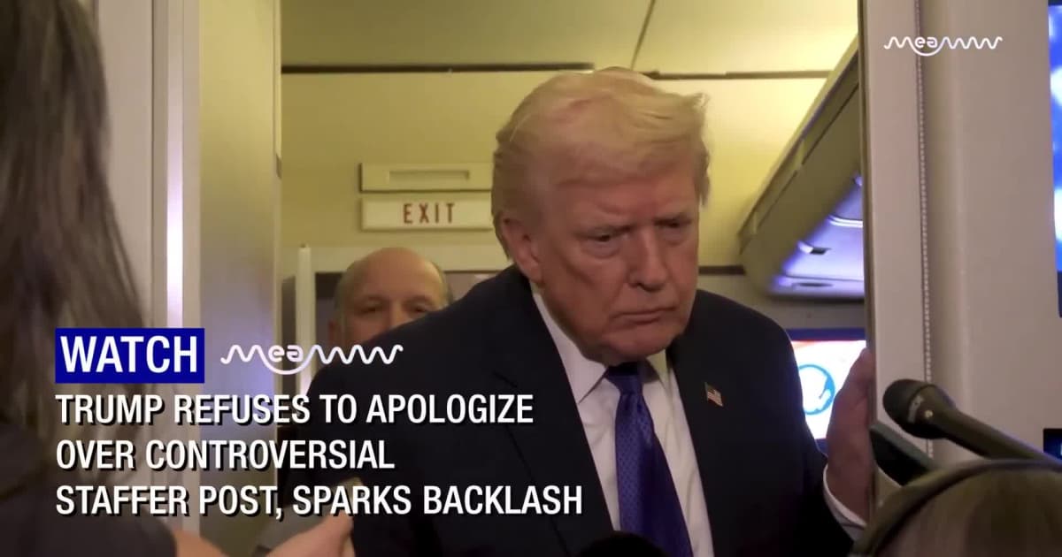 President Defends Decision Not to Fire Aide After Viral Meme Uproar