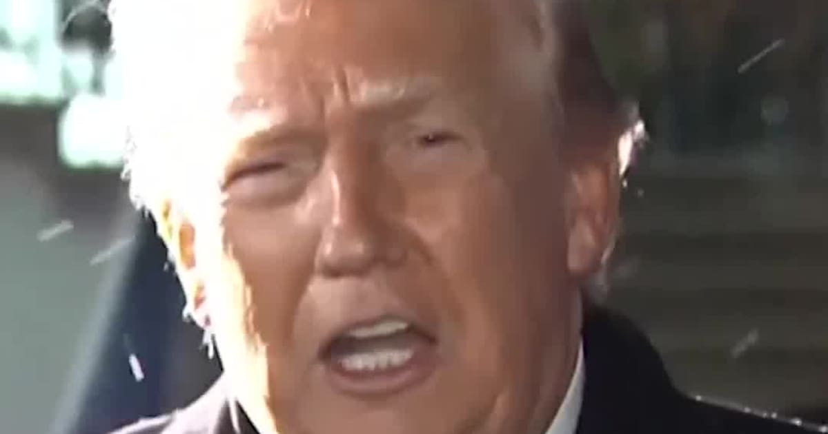 Trump Sidesteps Questions on Racist Obama Video While Leaving the White House