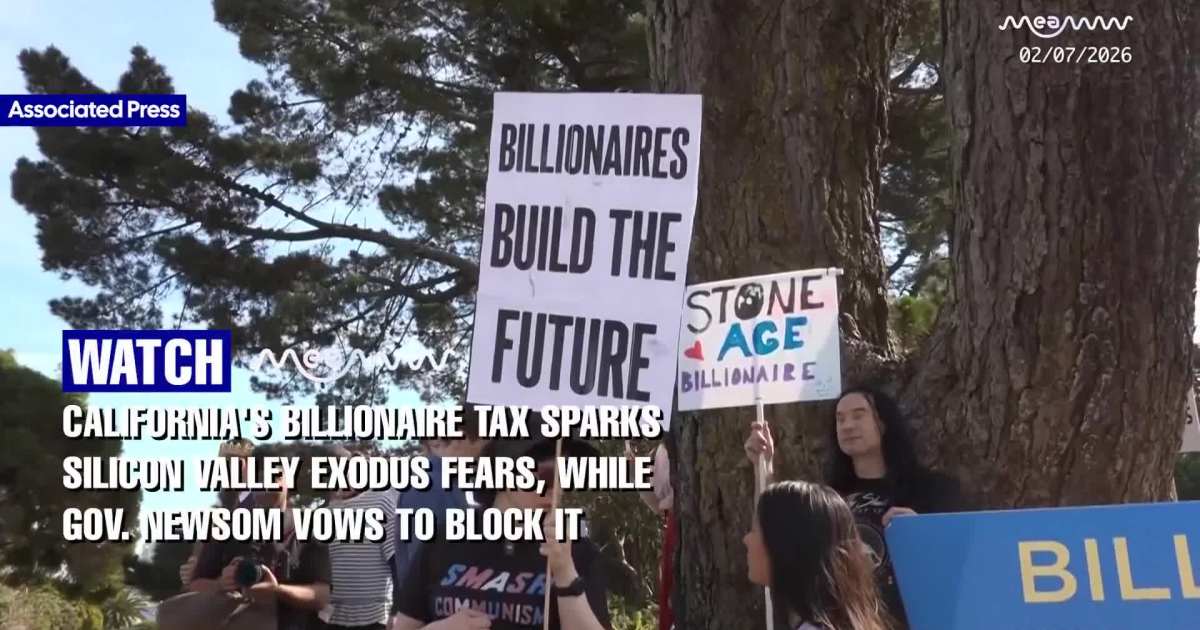 California's Billionaire Tax Sparks Silicon Valley Exodus Fears, While Gov. Newsom Vows To Block It