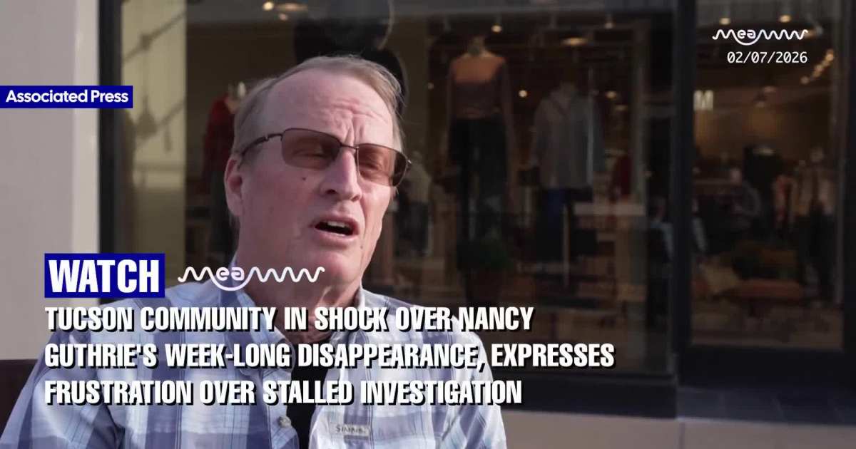 Tucson Community in Shock Over Nancy Guthrie's Week-Long Disappearance, Expresses Frustration Over Stalled Investigation