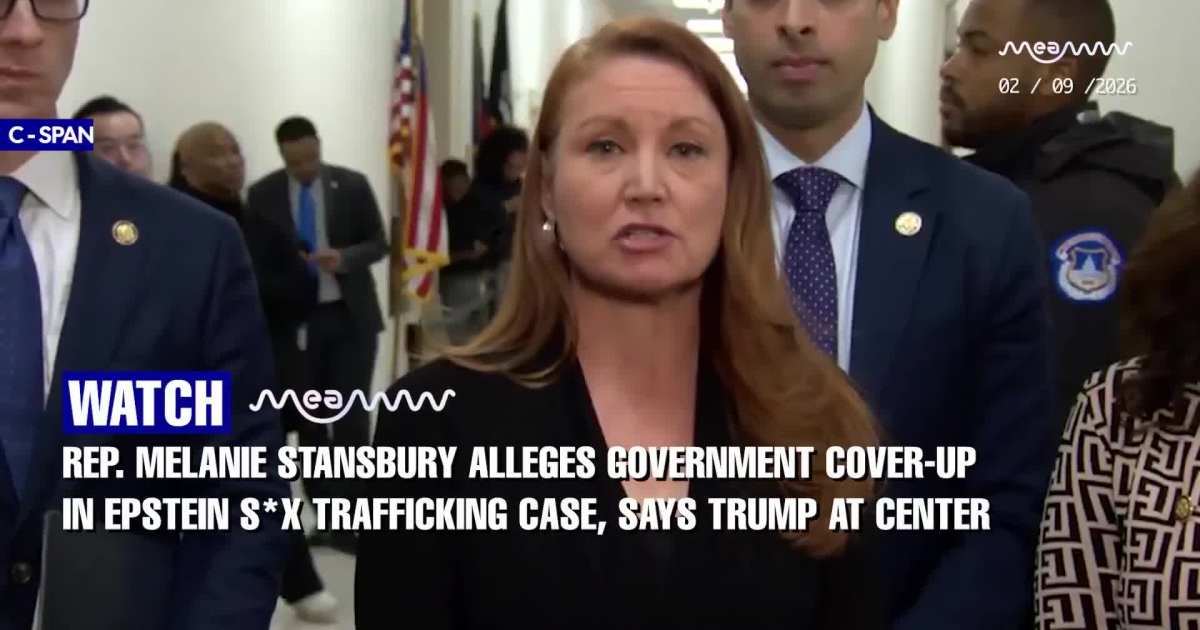 Rep. Melanie Alleges Government Cover-Up in Epstein Sex Trafficking Case, Says Trump at Center