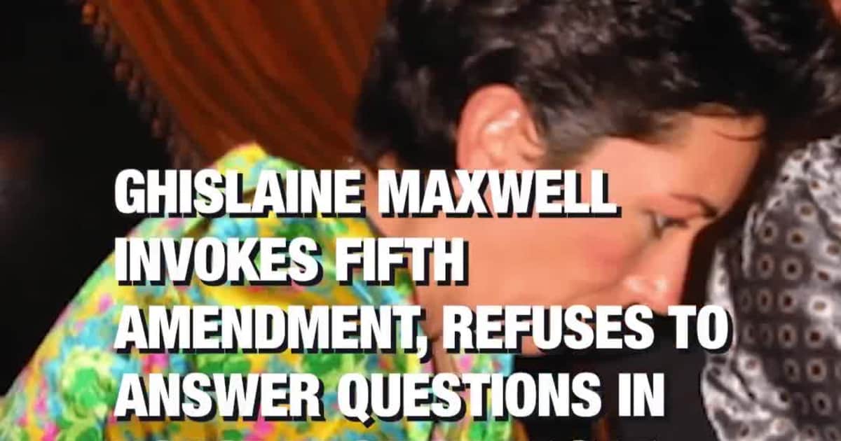 Ghislaine Maxwell Invokes Fifth Amendment, Refuses to Answer Questions in House Epstein Probe
