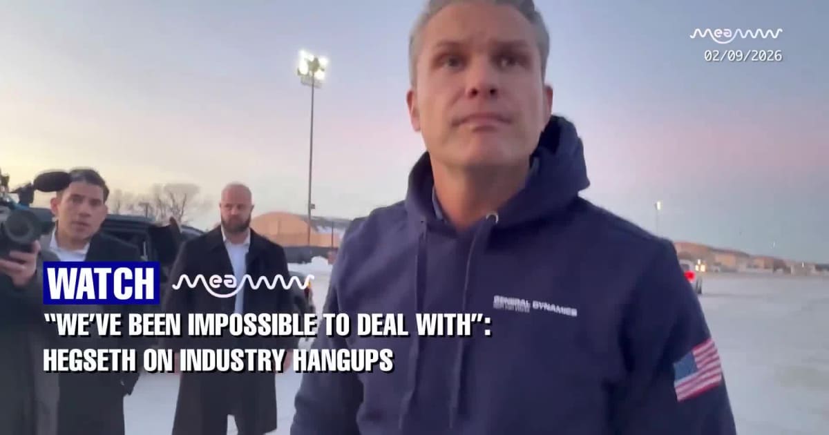 Hegseth Admits Pentagon Bureaucracy Behind Defense Production Delays